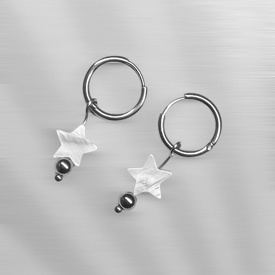 Pendiente Estrella nácar