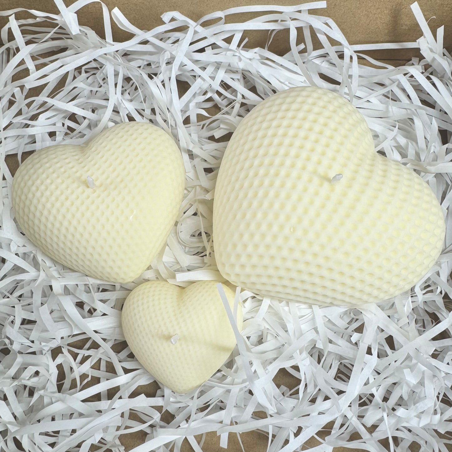 Juego de 3 Velas Corazón