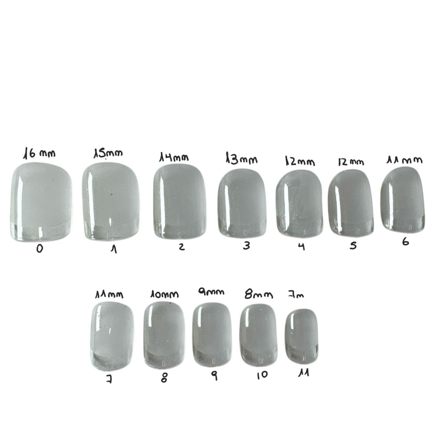 Kit de uñas Nude french - 24 uñas