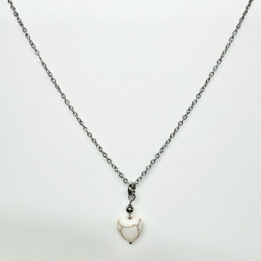 Gargantilla corazón mármol