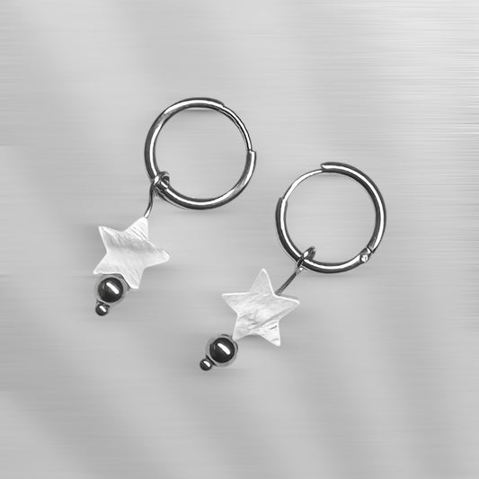 Pendiente Estrella nácar