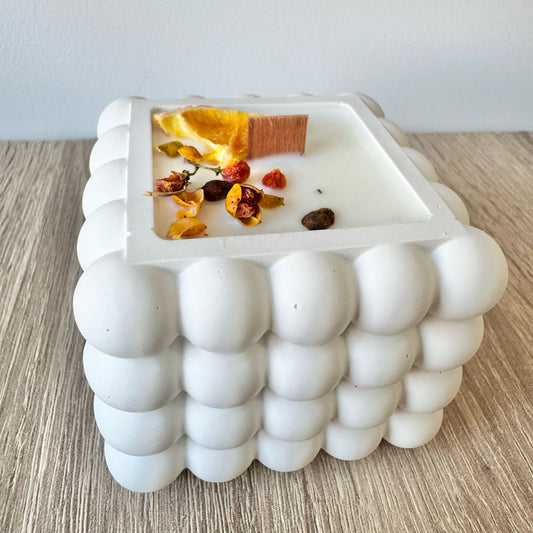 Velas de cera de soja Bubbles Naranja